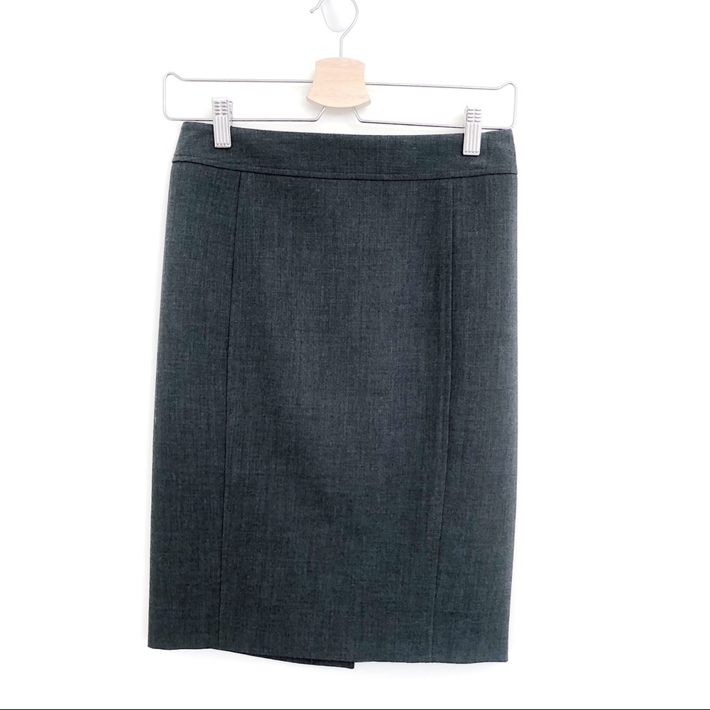 Loft Dark Gray Pencil Skirt